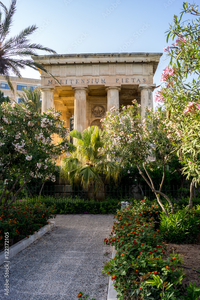In den Lower Barrakka Gardens in Valletta auf Malta In den Lower Barrakka Gardens in Valletta auf Malta