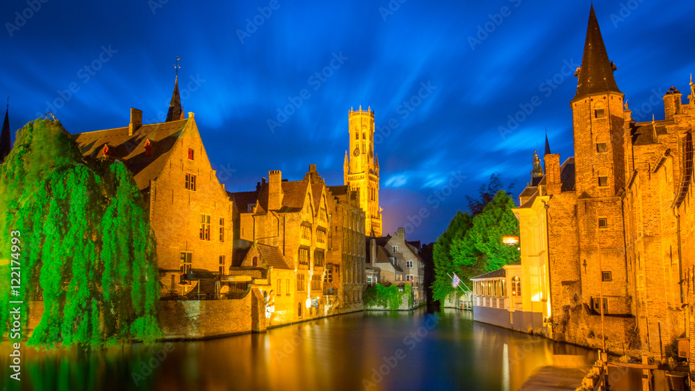 Bruges, Belgium - Canal City like Venice Italy - Beautiful Long Exposure