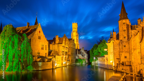 Bruges, Belgium - Canal City like Venice Italy - Beautiful Long Exposure