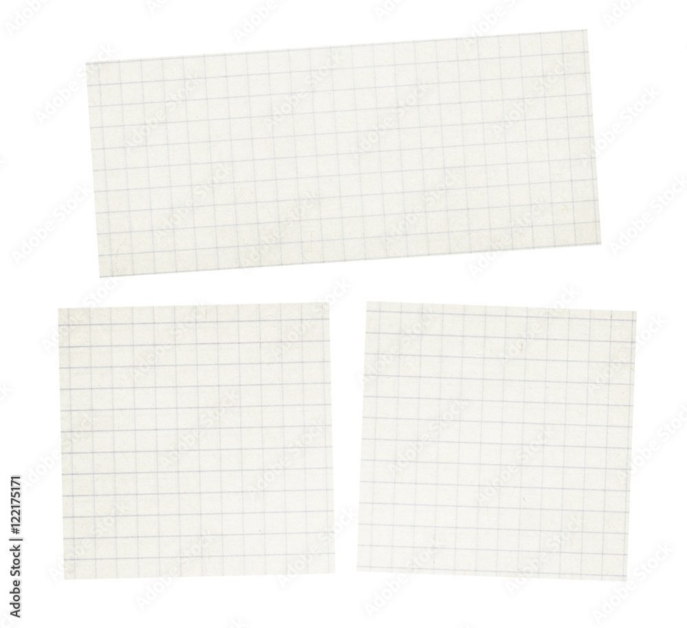 Set of squared light grey, white copybook, notebook paper texture Set of squared light grey, white copybook, notebook paper texture