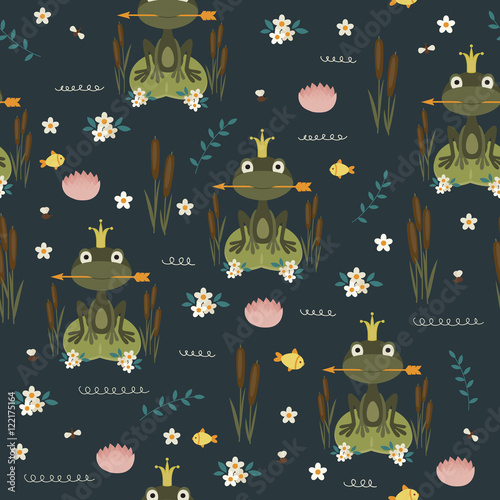 Frog seamles pattern