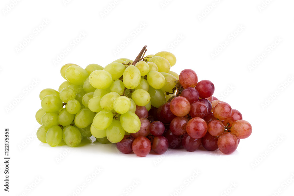 Red grape isolated on the white background Red grape isolated on the white background
