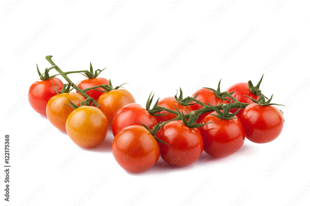 fresh red tomato isolated on white