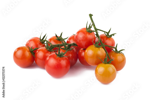 fresh red tomato isolated on white