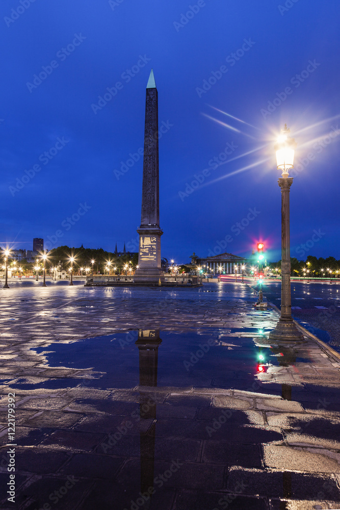 Obelisk of Luxor on Place de la Concorde in Paris