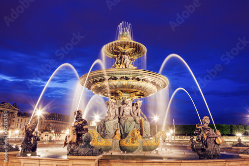 Fontaine des Fleuves on Place de la Concorde in Paris