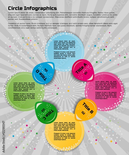 circular infographic design template