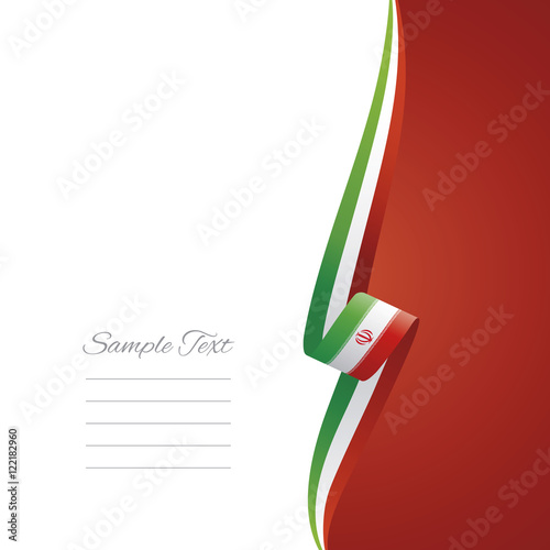 Iran right side brochure vector