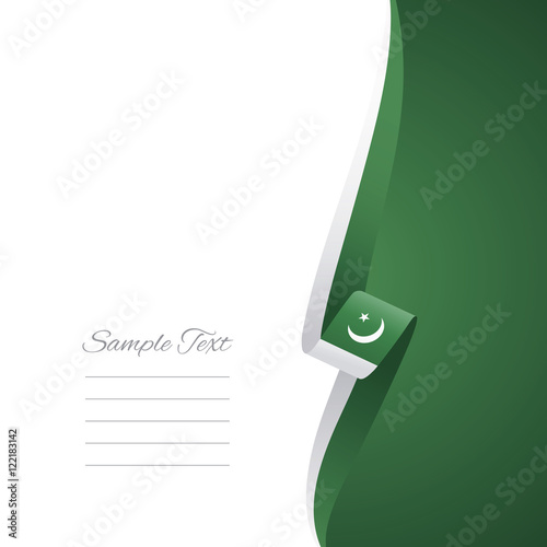 Pakistan right side brochure vector