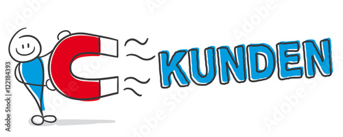 Stick Figure Series Blue / Kunden