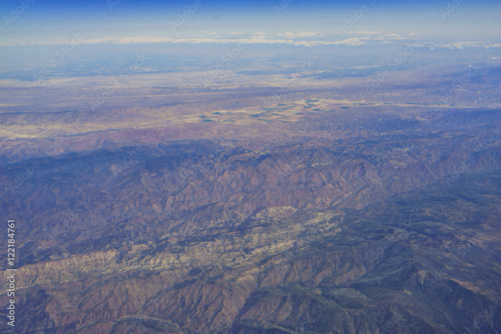 Aerial view of some mountain view Aerial view of some mountain view