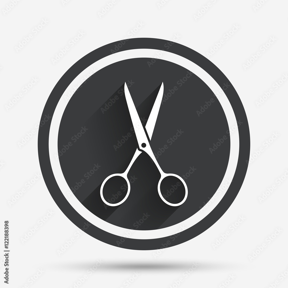 Scissors hairdresser sign icon. Tailor symbol. Scissors hairdresser sign icon. Tailor symbol.