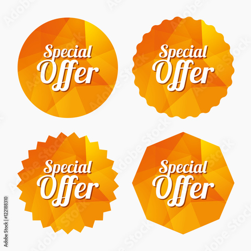 Special offer sign icon. Sale symbol.