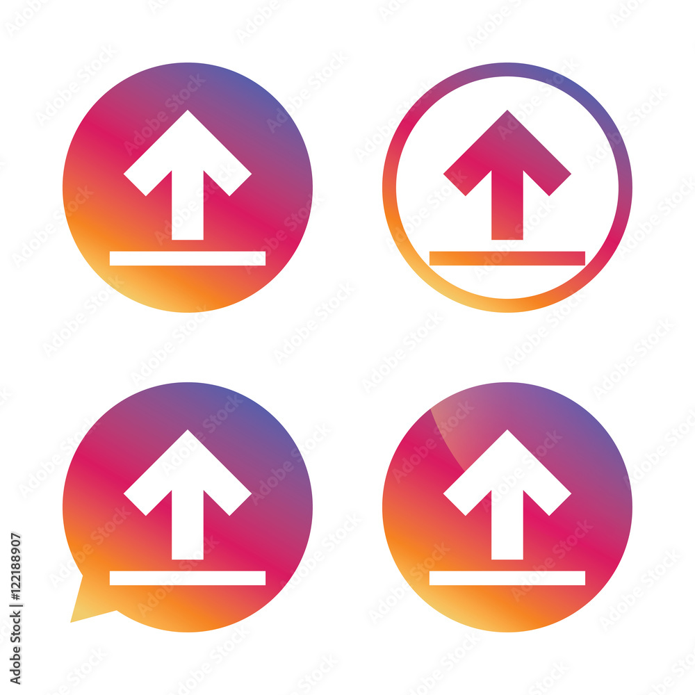 This side up sign icon. Fragile package symbol. This side up sign icon. Fragile package symbol.