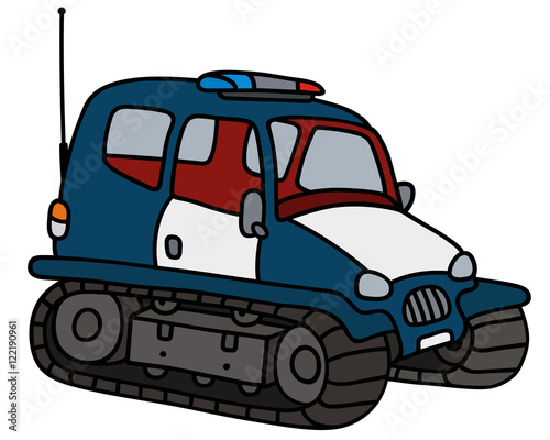 Dark blue police groomer