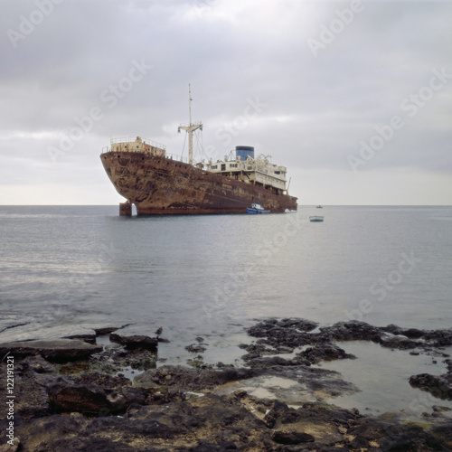 Shipwreck as a housing project, Lanzarote Canarias 1984 © Timo