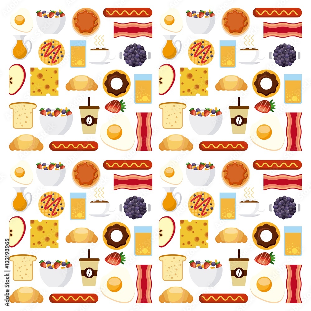 Fototapeta delicious food infographic set icons vector illustration design