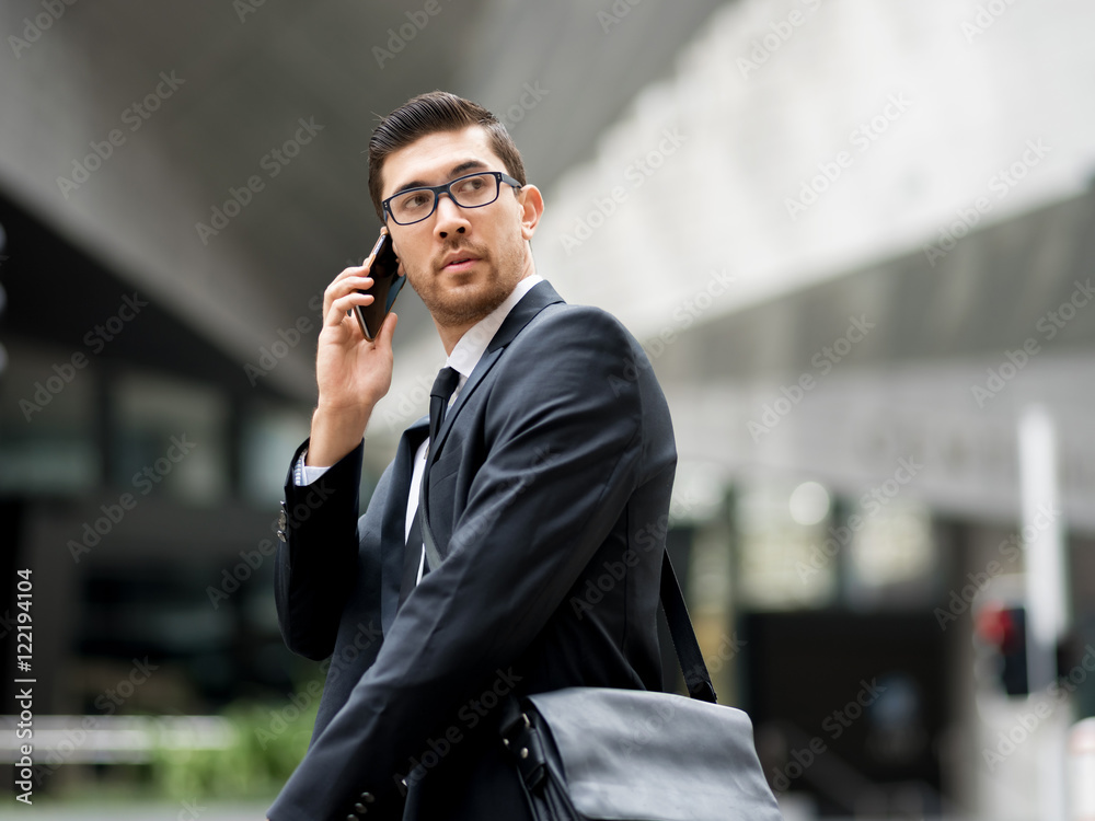 Portrait of handsome businessman outdoor Portrait of handsome businessman outdoor