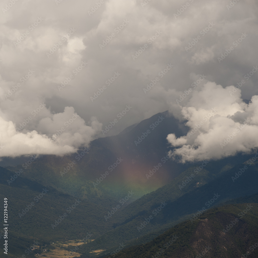 Fototapeta premium Mountains in Bhutan 