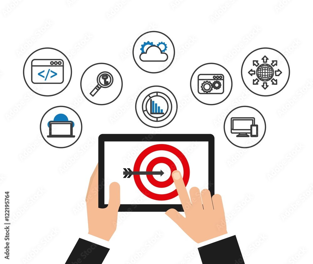 search engine optimization flat icons vector illustration design search engine optimization flat icons vector illustration design