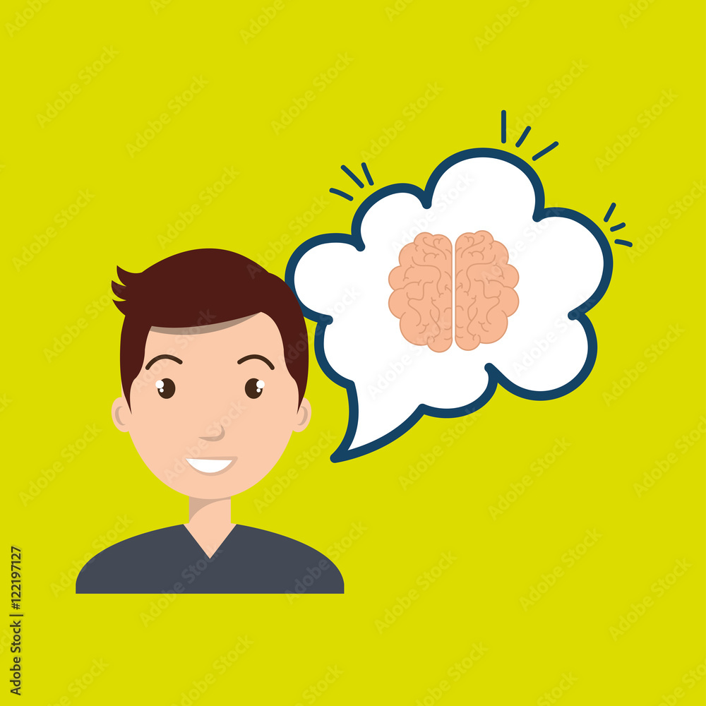 man thinking creating bubble vector illustration eps 10 man thinking creating bubble vector illustration eps 10