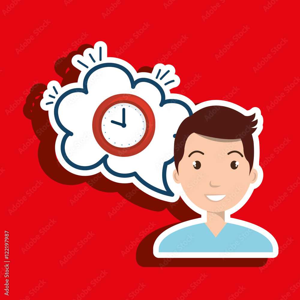 man thinking creating bubble vector illustration eps 10 man thinking creating bubble vector illustration eps 10