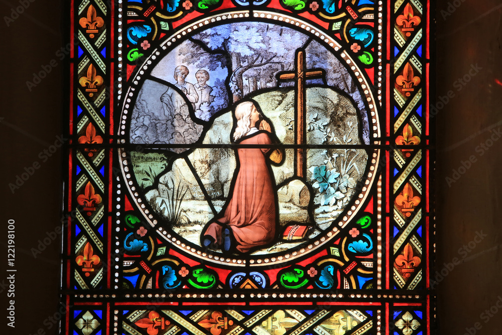 Foto de Sacred Heart Basilica. ParayleMonial. Stained glass window