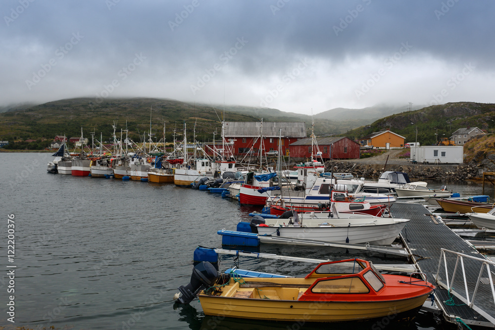 Berth fishing boats in Norway