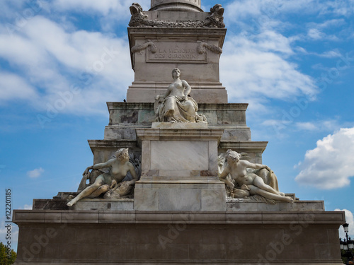 Monument to the Girondins in Place des Quincones Bordeaux