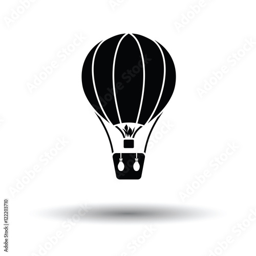 Hot air balloon icon