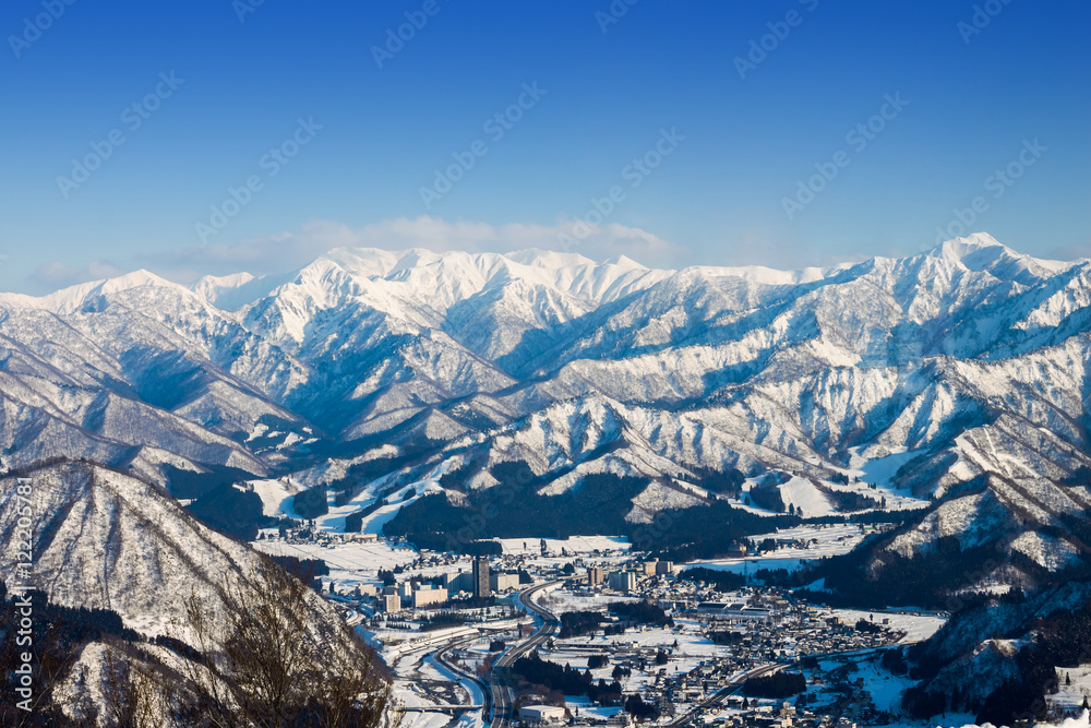 Obraz premium Winter season in Yuzawa, Niigata Prefecture, Japan