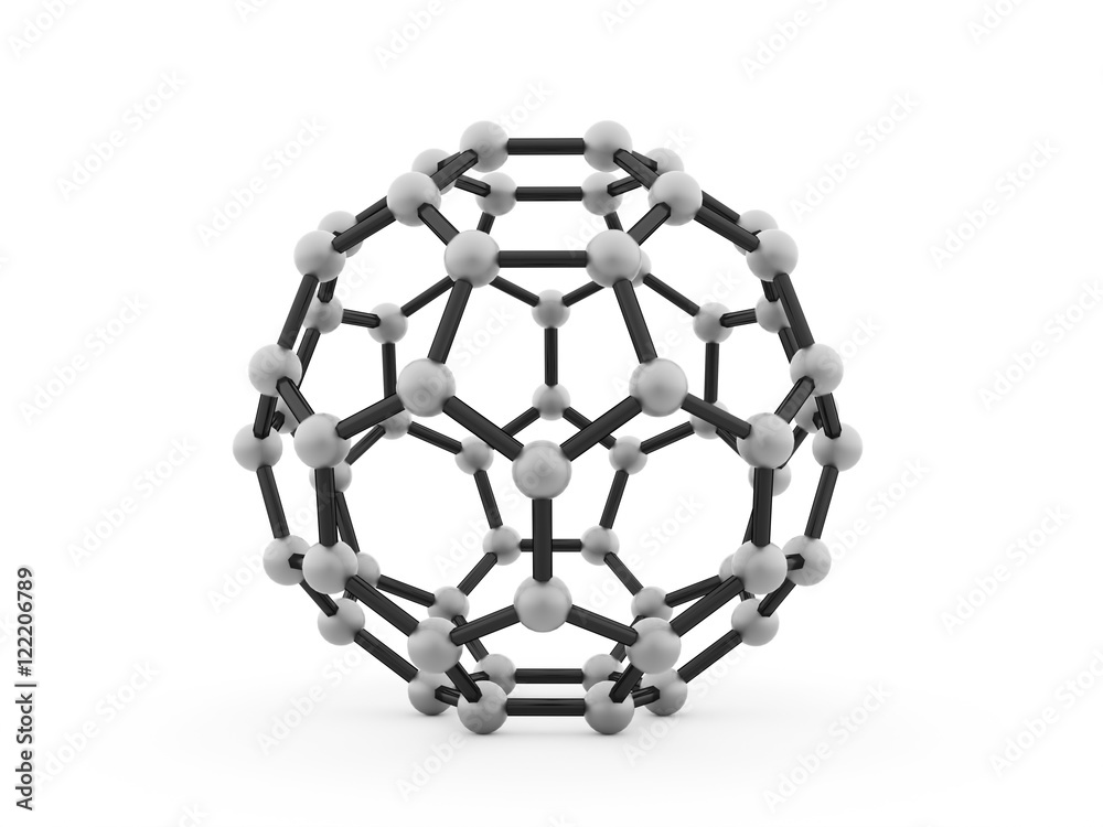 Fototapeta premium Molecular mesh structure rendered