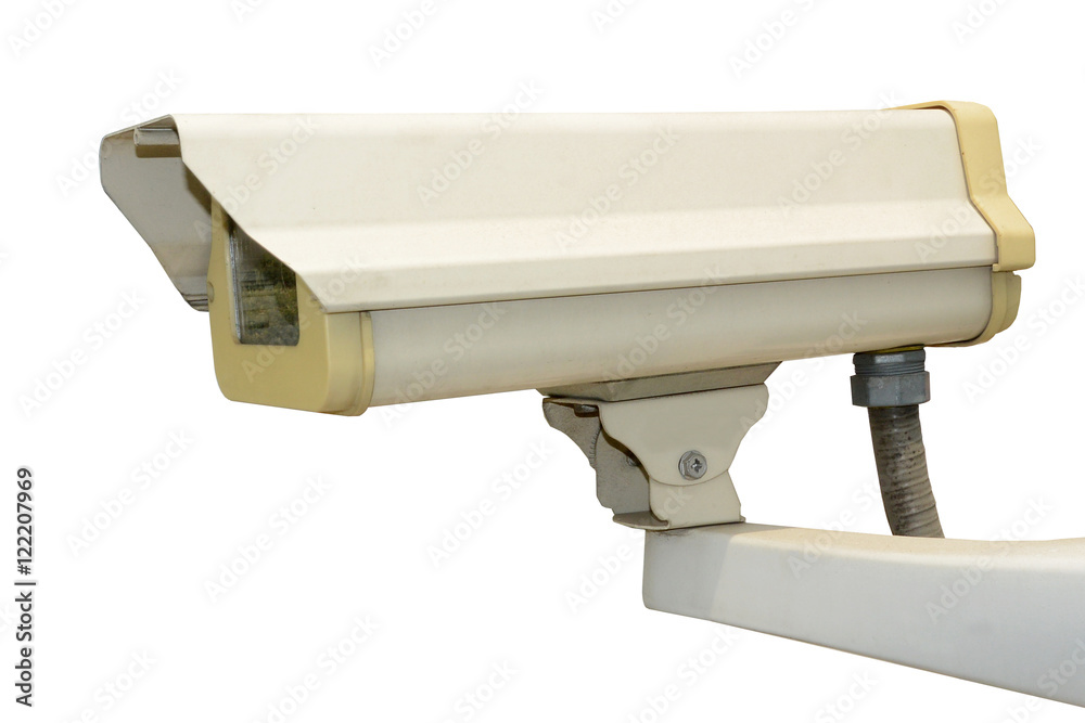 closed circuit camera on white background closed circuit camera on white background