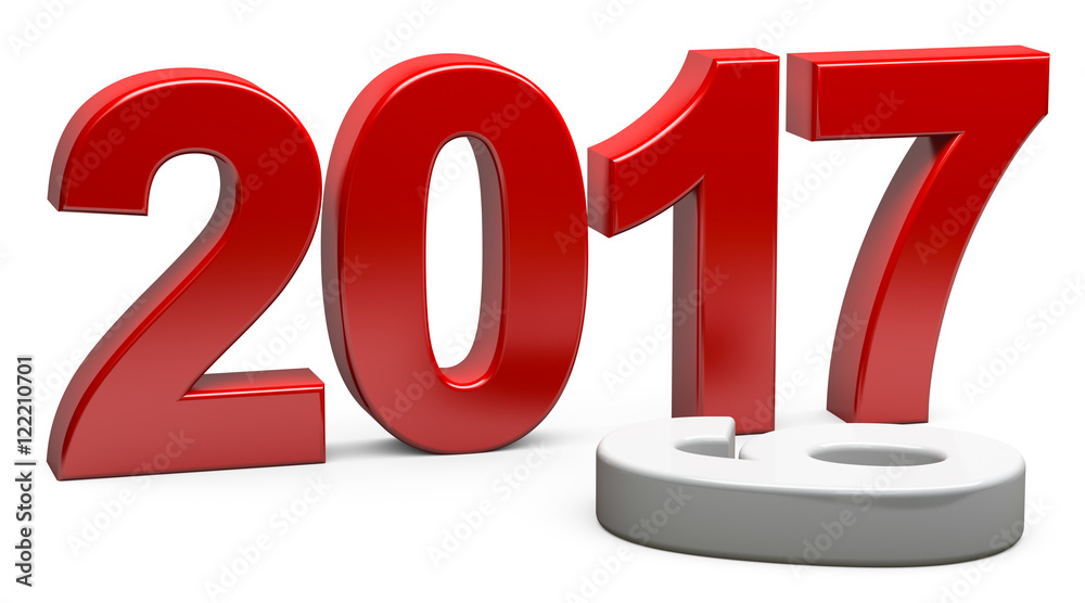 3d neues Jahr, Jahresanfang von 2016 auf 2017 3d neues Jahr, Jahresanfang von 2016 auf 2017