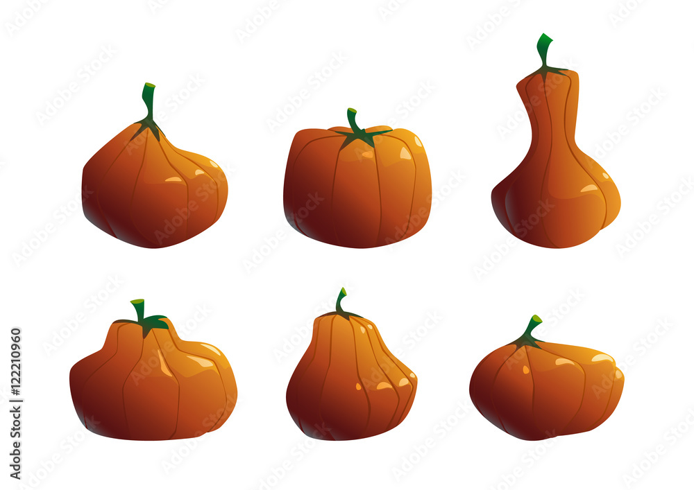 bright beautiful pumpkin on a white background bright beautiful pumpkin on a white background