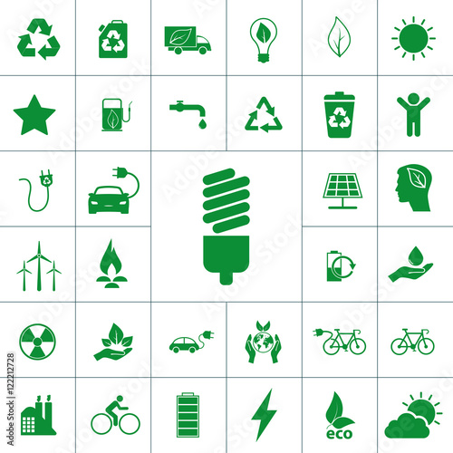 ecology icon set