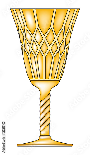 gothic goblet vector symbol icon design.