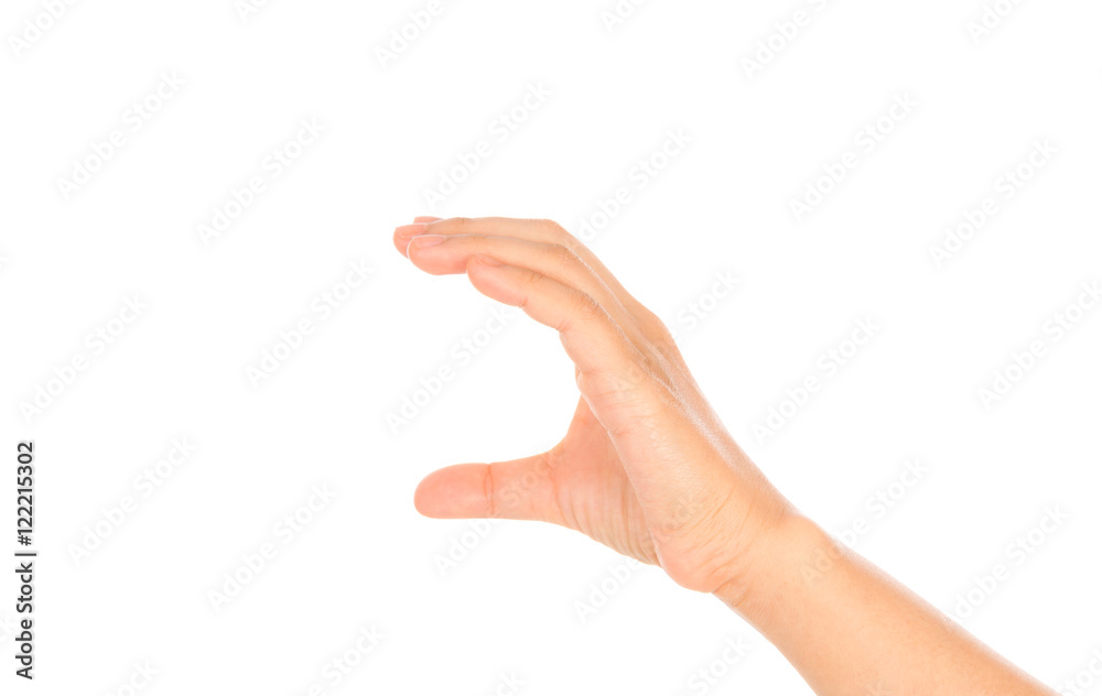 Women hand to hold business card ,credit card,blank paper or oth Women hand to hold business card ,credit card,blank paper or oth