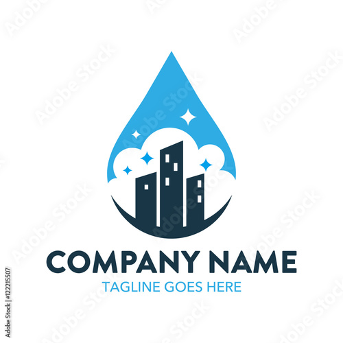 House Cleaning And Maintenance Logo Template