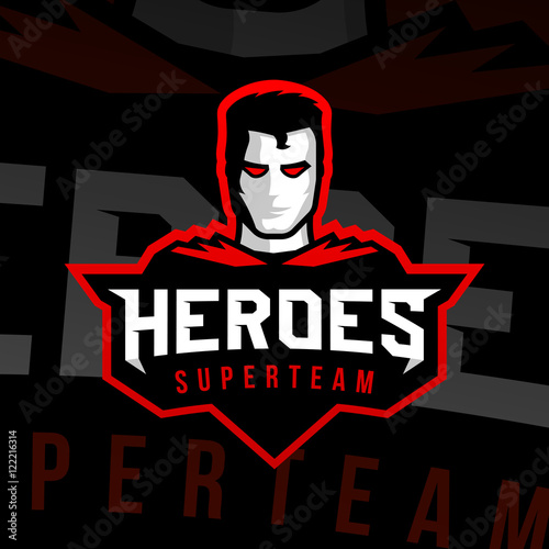 Superhero logo sport style