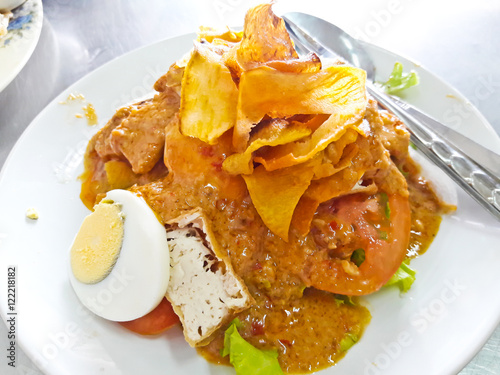 Indonesian vegetarian food Gado Gado photo