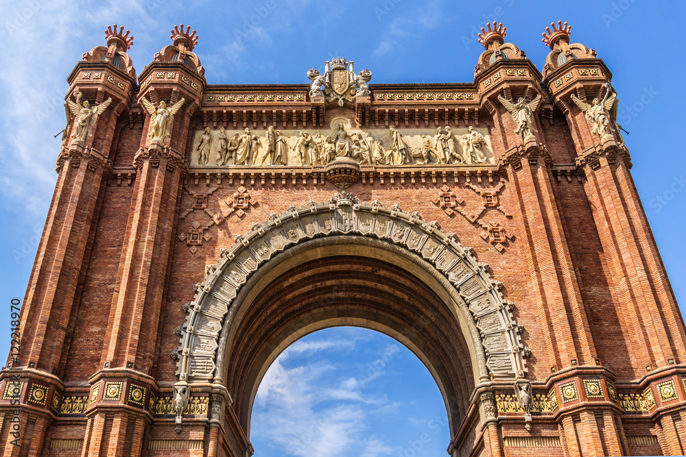 Triumphal Arch (Arco de Triunfo, 1888), Barcelona, Spain.