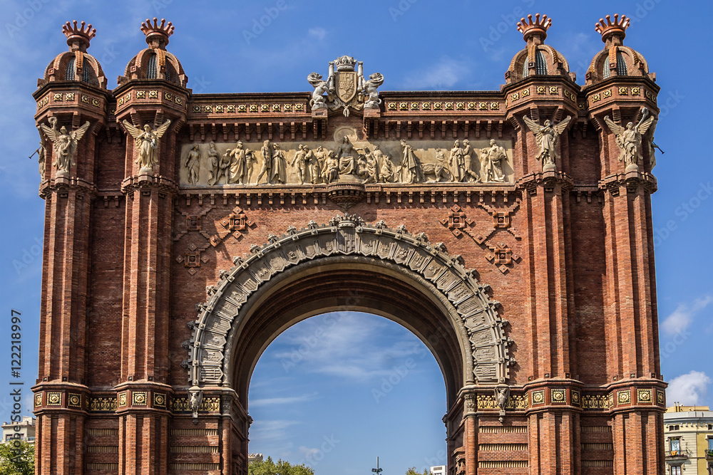 Triumphal Arch (Arco de Triunfo, 1888), Barcelona, Spain.
