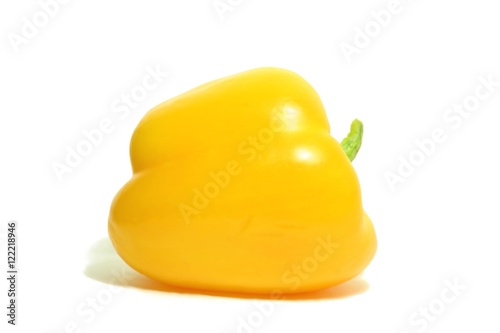 Yellow pepper on a white background  2