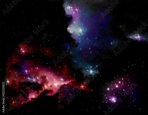 Fototapeta Naklejka Na Ścianę i Meble -  BEAUTIFUL star background. Nebula in space.