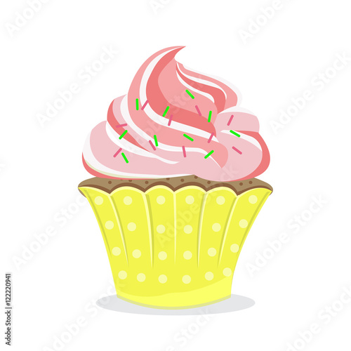 Sweet cupcake Vector Illustration