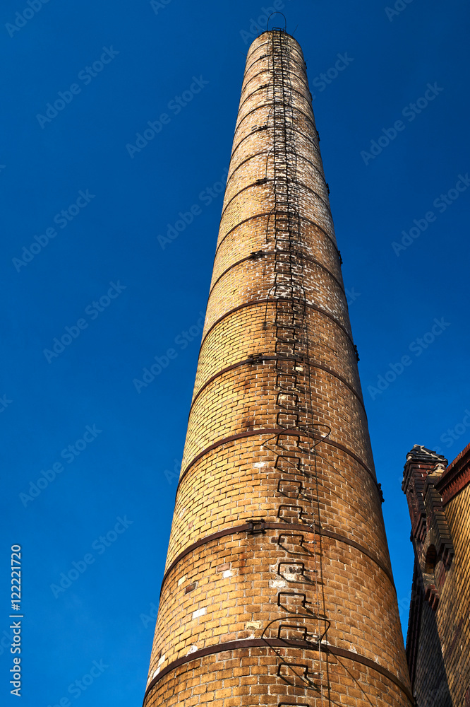 Chimney  of the old slaughterhouse in Poznan.