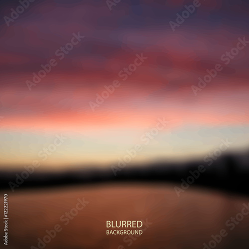 Abstract Background - Blurred Image - Sunset