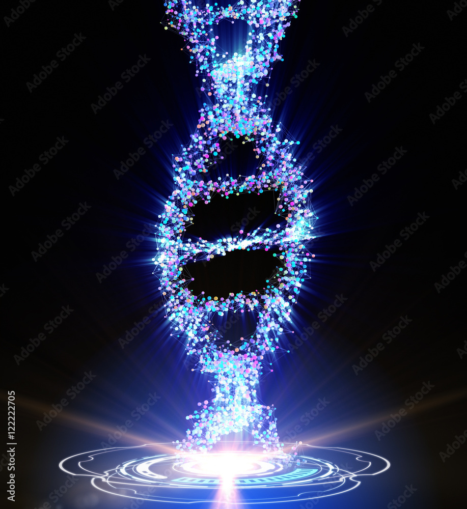 Obraz premium Spiral strand of DNA