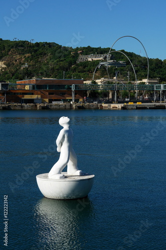 Sculptures in the port of Barcelona photo